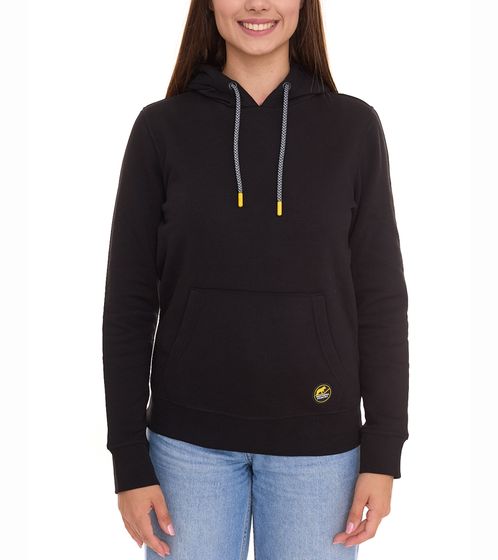 NORTHERN COUNTRY Damen Kapuzen-Pullover Baumwoll-Hoody Langarm-Shirt 00009482 Schwarz