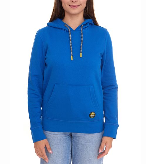 NORTHERN COUNTRY maglia da donna con cappuccio in cotone felpa a maniche lunghe 00009482 blu