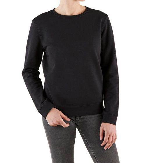 NORTHERN COUNTRY Damen Pullover Baumwoll-Sweater Langarm-Shirt 00009480 Schwarz