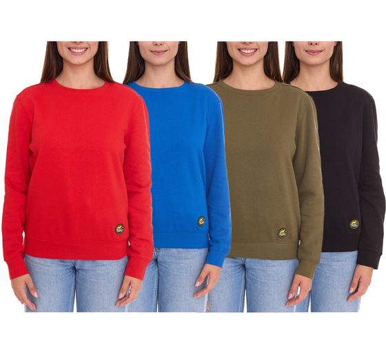 NORTHERN COUNTRY maglia da donna pullover in cotone camicia a maniche lunghe 00009480 Kaki, rosso, blu, nero