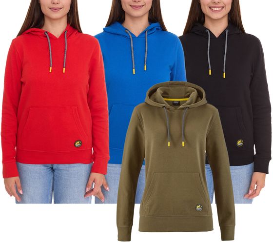 NORTHERN COUNTRY Damen Kapuzen-Pullover Baumwoll-Hoody Langarm-Shirt 00009482 Grün, Blau, Rot oder Schwarz