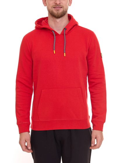 NORTHERN COUNTRY Herren Kapuzen-Pullover Baumwoll-Hoody Langarm-Shirt 00009469 Rot