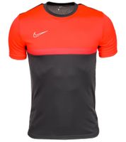 NIKE Academy Pro Chemise d'entraînement pour Homme avec Technologie Dri-FIT Chemise de Sport avec Inserts en Mesh Chemise à Manches Courtes BV6926-079 Gris/Orange