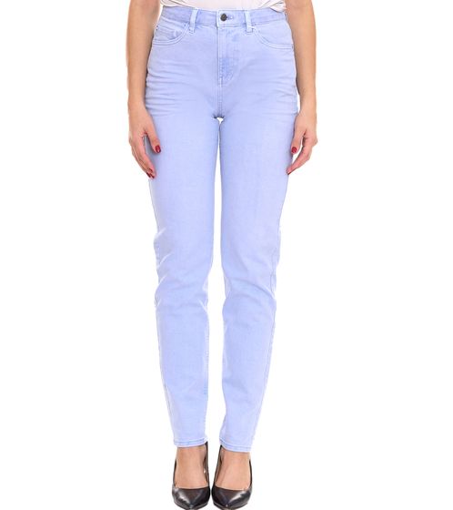 ESPRIT jeans affusolati da donna sostenibili pantaloni denim 5 tasche in cotone biologico 010EE1B315 B02 440 azzurro