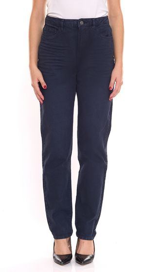 ESPRIT women's sustainable high-waist jeans made from organic cotton, denim trousers in a 5-pocket style 010EE1B315 400 blue