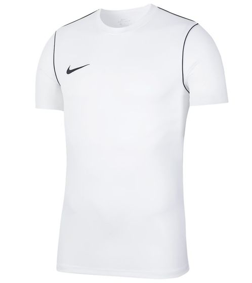 NIKE Park 20 Chemise d'entraînement pour hommes avec technologie Dri-FIT Chemise de sport à manches courtes BV6883-100 Blanc