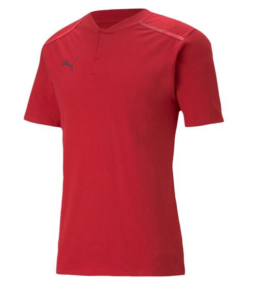 PUMA teamCUP Casuals polo pour hommes avec chemise de sport à col montant court 656742 01 rouge