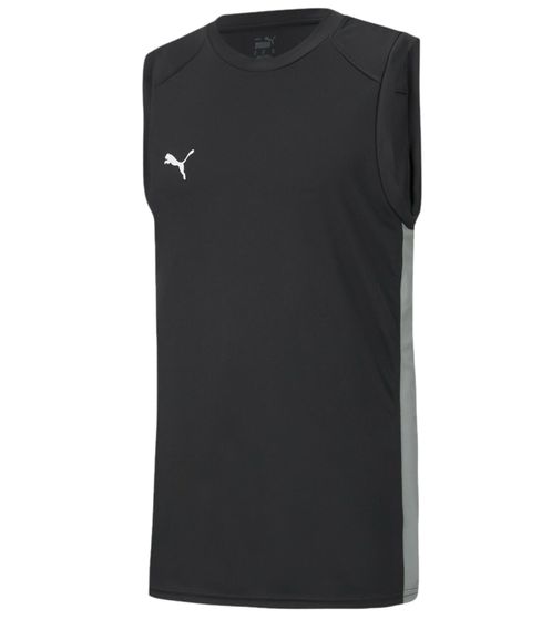 PUMA Basketball Game Jersey Camiseta sin mangas para hombre con inserciones de malla Camiseta deportiva 605069 01 Negro