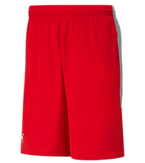 PUMA Basketball Game Men's Shorts with Mesh Inserts Training Pants 605070 05 Red