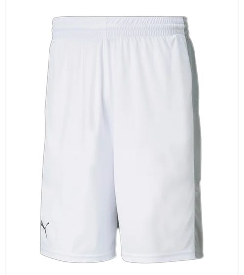 PUMA Basketball Game Men's Shorts with Mesh Inserts Training Pants 605070 02 White