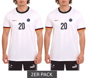 Pack de 2 camisetas NIVEA MEN para hombre, camiseta de fútbol sostenible de Alemania con función de secado rápido, blanco/negro