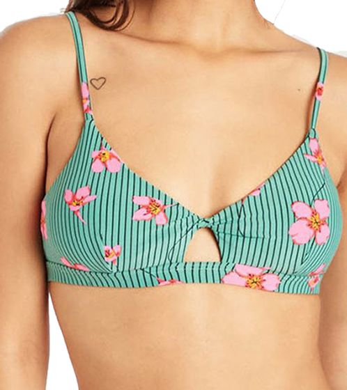 BILLABONG Seain Green Haut de Bikini Femme à Motif Floral Haut de Bain N3ST22 BIP9 3475 Coloré/Vert