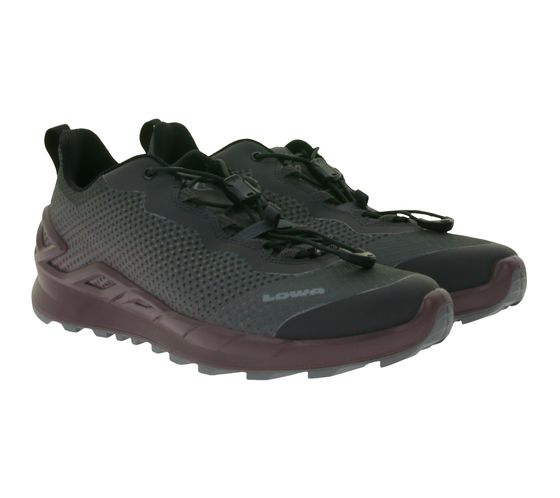 LOWA Merger GTX Lo Zapatos de senderismo para mujer con marco MonoWrap Zapatos de trekking Botas de montaña 320433 5099 gris oscuro/púrpura