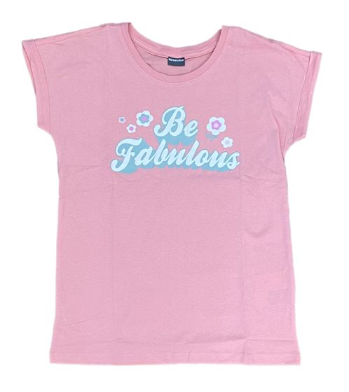 KIDSWORLD children's T-shirt for girls with front print summer shirt 29018910 pink