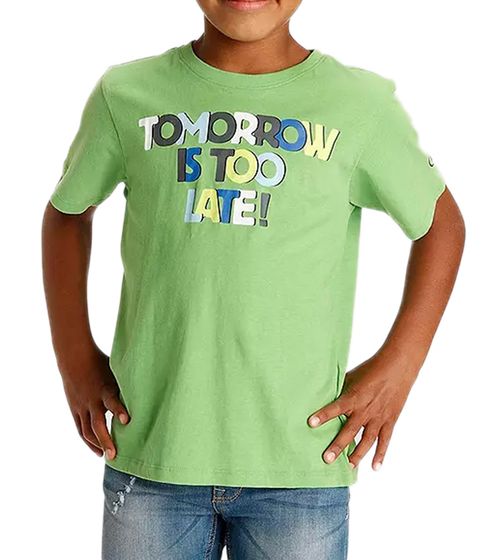 KIDSWORLD Camiseta infantil para niño con estampado frontal camisa de verano 48865805 verde