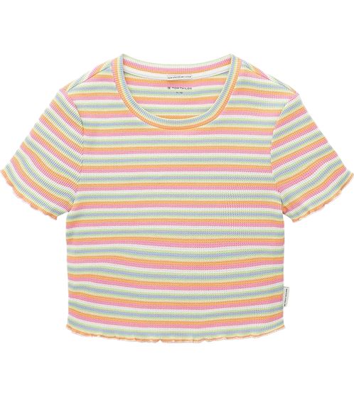 TOM TAILOR T-shirt cool leisure shirt for girls in a striped look 93087326 Colorful