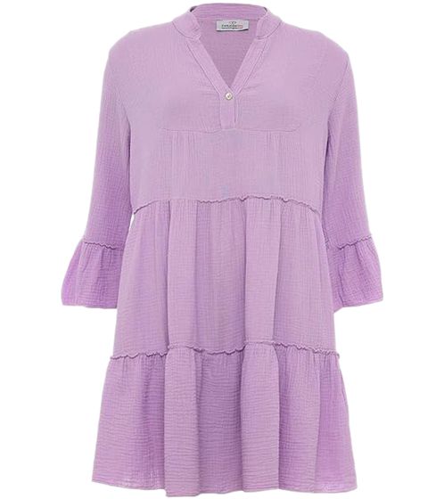 ZWILLINGHEART Shanti robe d'été pour femme mini-robe élégante en pur coton 2021 violet