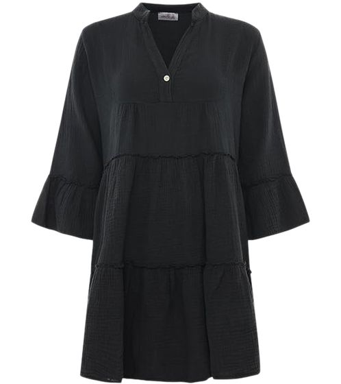 ZWILLINGHEART Shanti vestito estivo da donna miniabito elegante in puro cotone 2021 nero