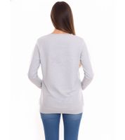 neun 9 monate Damen schlichtes Schwangerschafts-Shirt Umstands-Mode 54707926 Grau