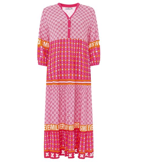 ZWILLINGSHERZ Jette women's maxi dress with floral pattern summer dress 31171 pink