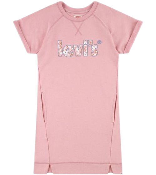 LEVI'S vestito per bambini vestito felpa alla moda per ragazze con stampa logo 54388116 rosa