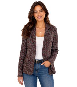 Aniston CASUALS chaqueta corta blazer de mujer con botones 56919808 verde/marrón