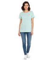 AjC T-shirt femme avec imprimé au dos chemise d'été à manches courtes 35732517 vert menthe