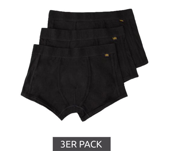 Lot de 3 boxers sous-vêtements pour hommes ALPHA INDUSTRIES Al Tape 60814441 noir