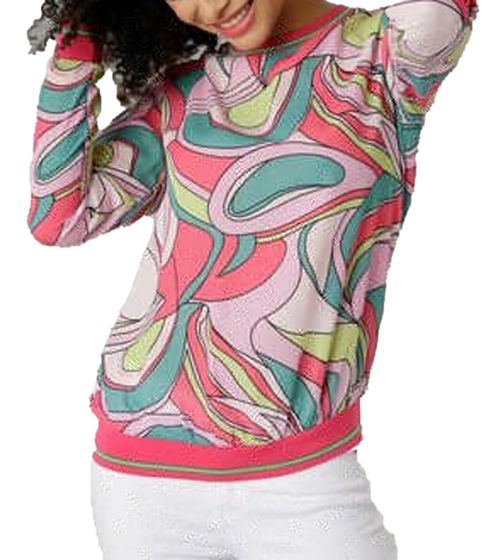 Blusa estiva da donna Aniston SELECTED fantasia manica lunga 45567728 Colorato