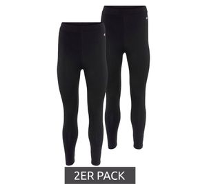 Pack de 2 pantalones de entrenamiento para mujer CHAMPION, cómodos leggings deportivos, pantalones de uso diario, largo 7/8 75948744 negro