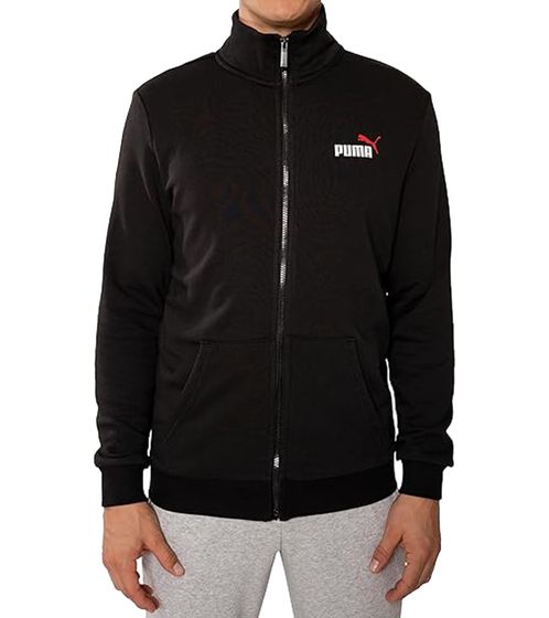 PUMA Men Ess 2 Col Track Jacket giacca da allenamento da uomo sostenibile in cotone 679633 01 nero