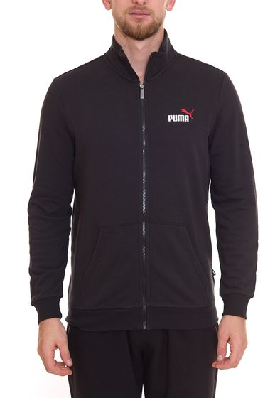 PUMA Men Ess 2 Col Track Jacket nachhaltige Herren Sweat-Jacke Trainings-Jacke Baumwolle 679633 01 Schwarz