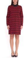 Abito da donna Aniston a maniche lunghe mini abito floreale da donna con colletto alla coreana 11293815 rosso