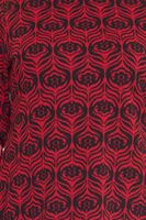 Abito da donna Aniston a maniche lunghe mini abito floreale da donna con colletto alla coreana 11293815 rosso