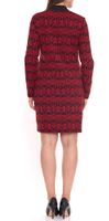 Abito da donna Aniston a maniche lunghe mini abito floreale da donna con colletto alla coreana 11293815 rosso