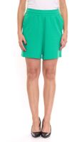 2er Pack AjC Damen Sommer-Shorts kurze Hose Mode-Bermuda 37358347 Grün/Schwarz