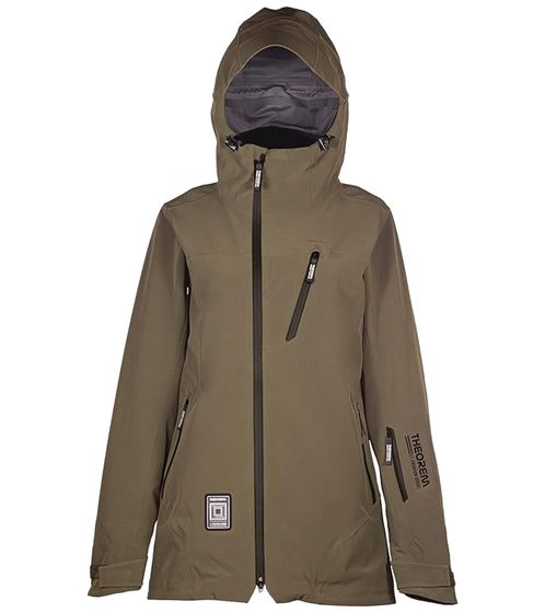 L1 PREMIUM GOODS Nightwave veste de tous les jours pour femme, veste de pluie hydrofuge avec capuche 873823-002 Vert foncé