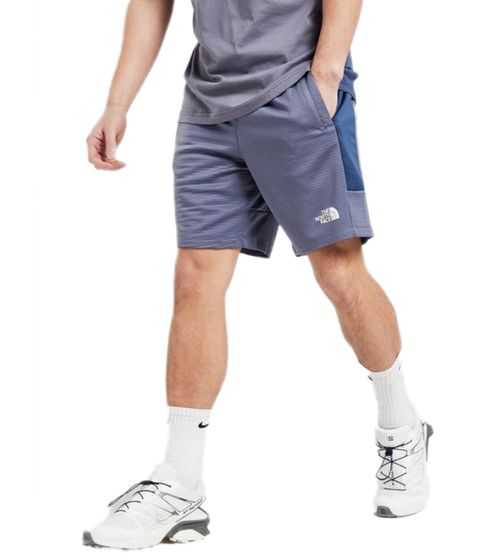 THE NORTH FACE Mountain Athletics Herren Fleece-Shorts sportliche Sommer-Hose mit Eingrifftaschen NF0A82300EA1 Blau