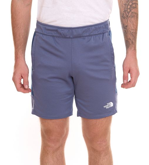 THE NORTH FACE Mountain Athletics Herren Fleece-Shorts sportliche Sommer-Hose mit Eingrifftaschen NF0A82300EA1 Blau