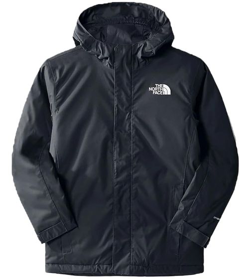 THE NORTH FACE Kinder Winter-Jacke wasserdichte Schnee-Jacke mit Kapuze NF0A7X3NJK3 Schwarz