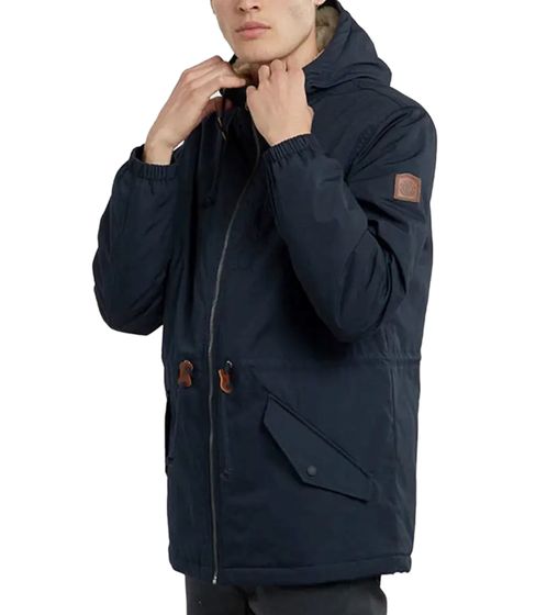 ELEMENT men's winter jacket, windproof everyday jacket with hood L1JKB8 3918 dark blue