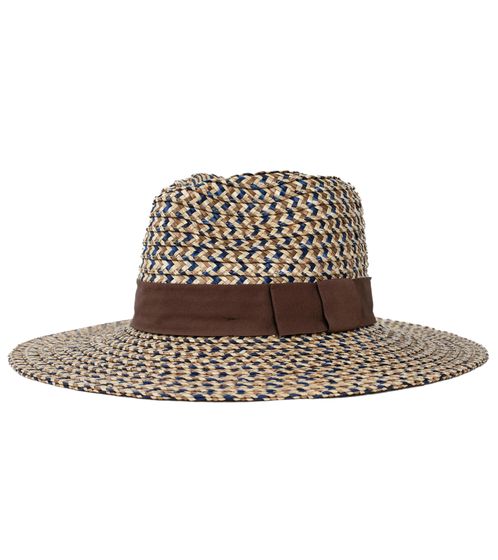 BRIXTON summer hat, timeless straw hat with decorative ribbon 00249 TBRNV beige