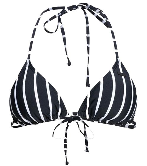 Top de bikini de mujer ROXY Beach Classics con relleno extraíble bikini bandeau ERJX304619 KVJ3 negro/blanco