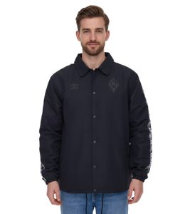 umbro SV Werder Bremen veste de transition pour hommes, veste de tous les jours avec col Kent UMJM0427-060 noir