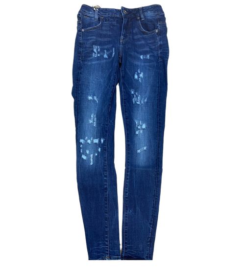 G-Star RAW D-Staq Pantalon en coton pour femme, pantalon skinny tendance, pantalon de loisirs DO6729-9136-8918 bleu foncé