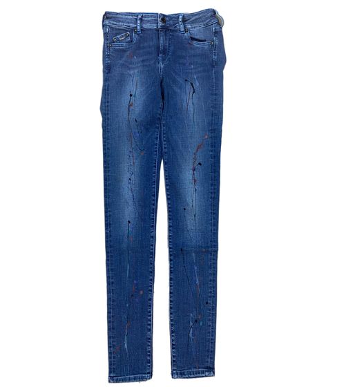 Pepe Jeans Pixie Damen Skinny-Jeans klassische Stretch-Hose in 5-Pocket-Style PL2022242 000 Blau