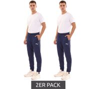 Confezione da 2 pantaloni da allenamento da uomo PUMA LIGA con pantaloni sportivi DRYCELL abbigliamento sportivo 655313 06 blu scuro