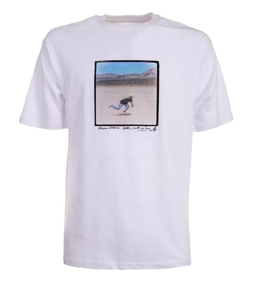 Camisa de hombre VOLCOM FREERIDE de algodón con cuello redondo y manga corta A4312213 blanco