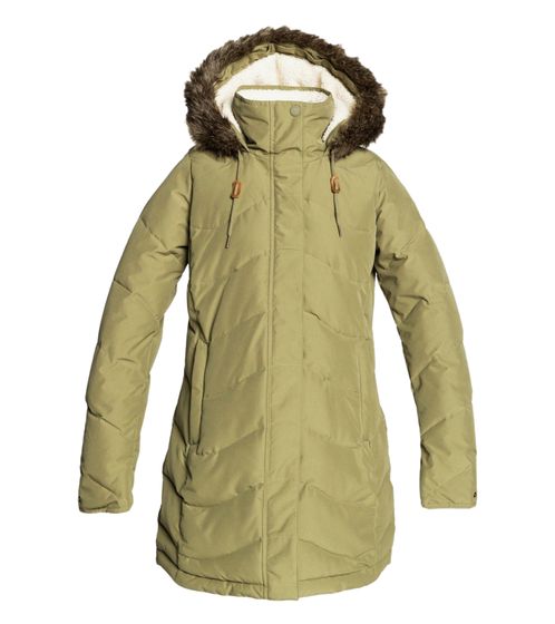 Roxy Ellie Veste de neige imperméable pour femme Veste d'hiver ERJJK03437 GPZ0TPC0 Vert olive