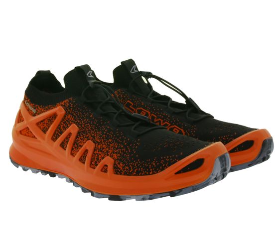 Zapatos de senderismo para hombre LOWA Fusion hechos de calzado deportivo DynaPU con marco MonoWrap zapatos de trekking 310415 3099 rojo/negro